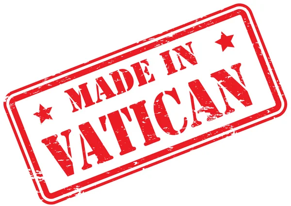 Made Vatican Rubber Stamp White — Stockfoto