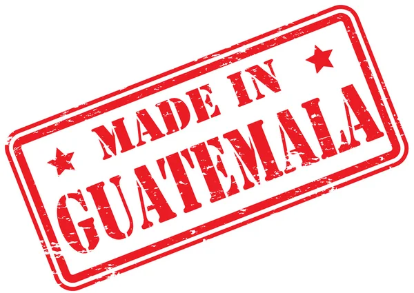 グアテマラで作られた白のラバースタンプ — ストック写真