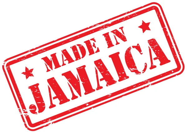 ジャマイカ製ホワイトスタンプ — ストック写真