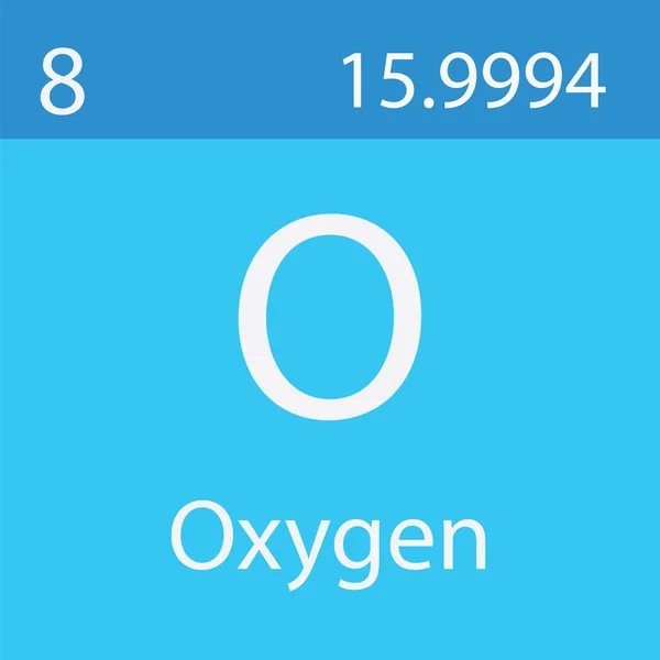 周期表からの酸素の要素 — ストック写真