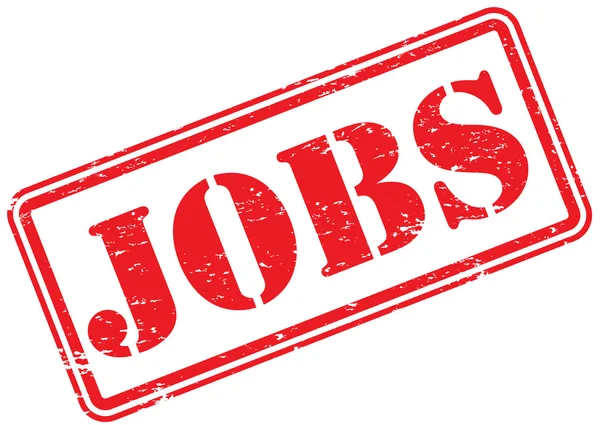 Jobs Rubber Stamp White — Stock Photo, Image