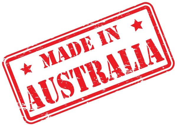 澳大利亚制造的白色橡胶邮票 — 图库照片