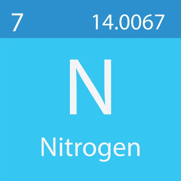 Elemento Nitrógeno Tabla Periódica —  Fotos de Stock
