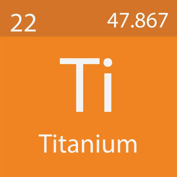 Titanium Element Periodic Table — Stock Photo, Image