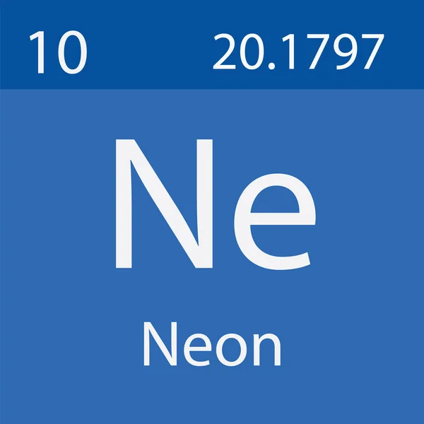 Elemento Néon Tabela Periódica — Fotografia de Stock