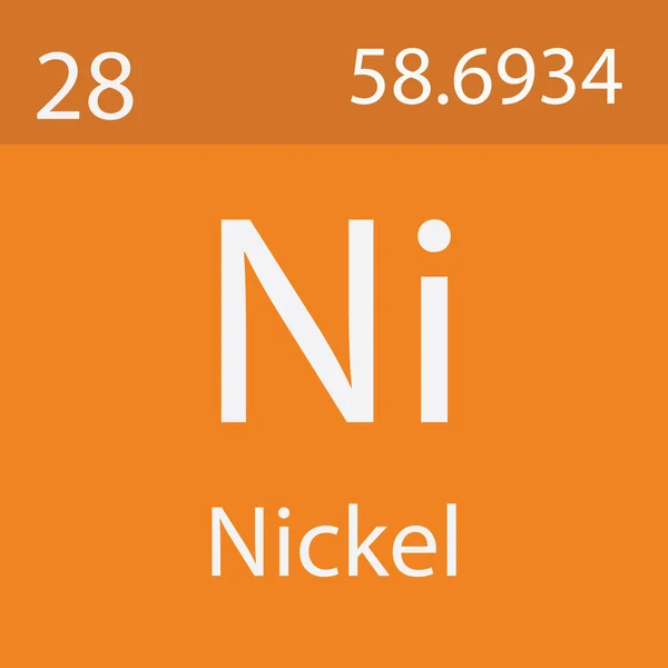 Nickelelement Aus Periodensystem — Stockfoto