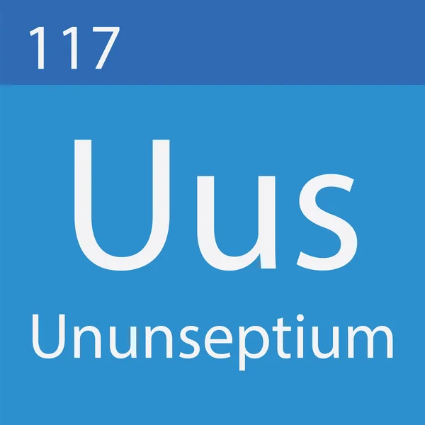 Elemento Unununseptium Tabela Periódica — Fotografia de Stock