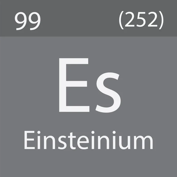Einsteinium Elem Időszakos Táblázatból — Stock Fotó