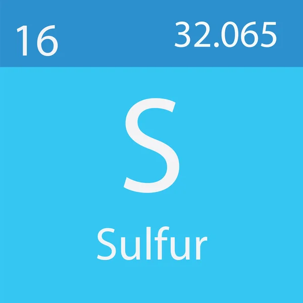 周期表からの硫黄要素 — ストック写真
