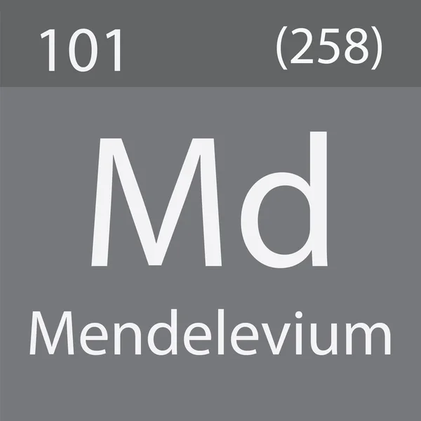 Mendelevium Elemento Della Tavola Periodica — Foto Stock