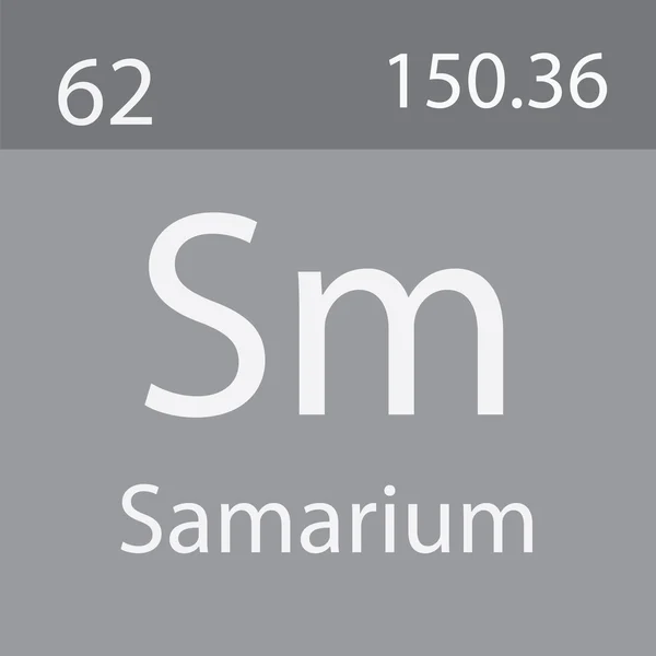 주기율표에서의 사마륨 — 스톡 사진