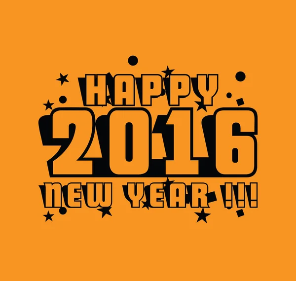 Ευτυχισμένο Νέο Έτος 2016 Κείμενο — Φωτογραφία Αρχείου