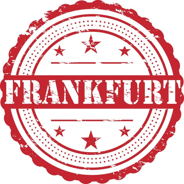 Frankfurt Stad Land Badge Stämpel — Stockfoto