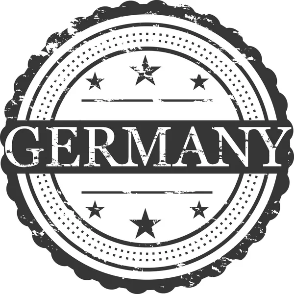 Almanya Ülke Grunge Pul Sembol — Stok fotoğraf