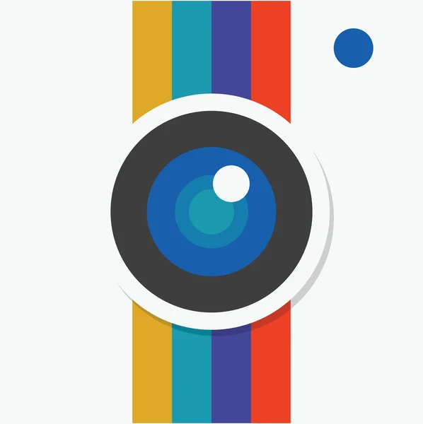 Colorful Camera Icon Mobile Apps — Stock Photo, Image