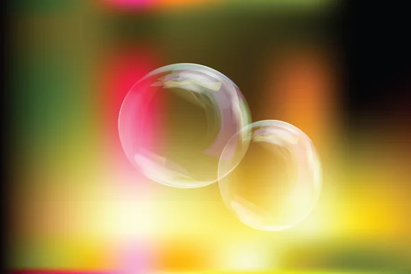 Blue Shiny Bubbles Background — Stock Photo, Image