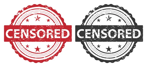 Цензурные Гранж Значки Белом Фоне — стоковое фото