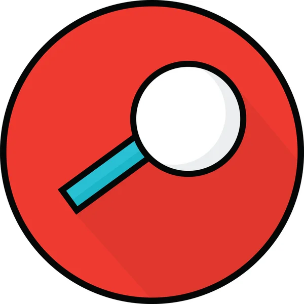 Flat Magnifying Glass Vector — Stock Photo, Image