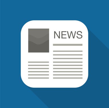 Mobil cihazlar için gazete simgesi