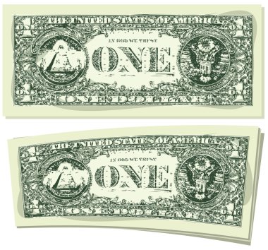 100 dolar üzerinde beyaz izole