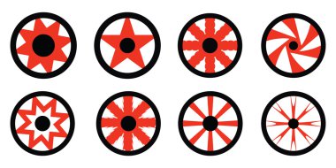 beyaz soyut tasarım öğeleri