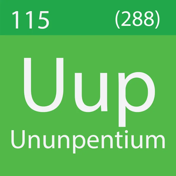 주기율표에서 Ununpentium — 스톡 사진