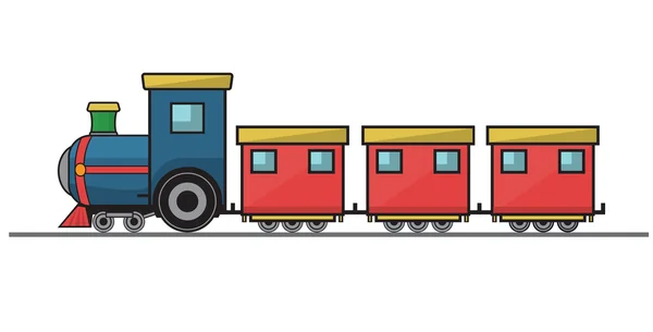 Toy Train Illustration White Background — Stock Photo, Image