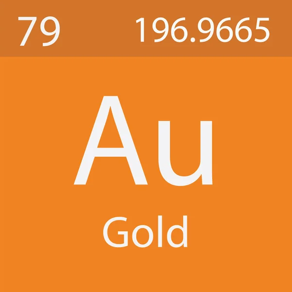 Elemento Ouro Tabela Periódica — Fotografia de Stock