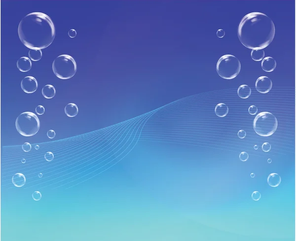 Abstract Blue Underwater Bubbles Background — Stock Photo, Image