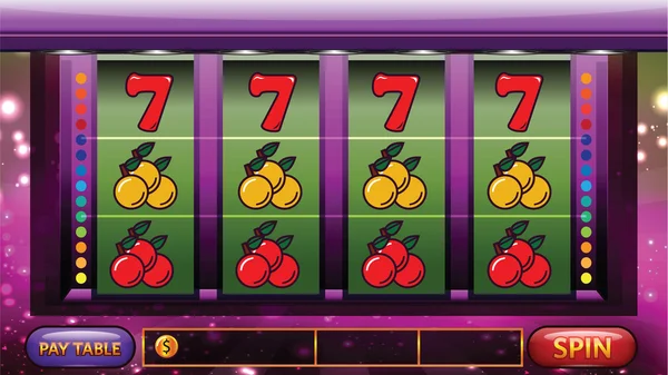 Slot Machine Szablon Znak — Zdjęcie stockowe