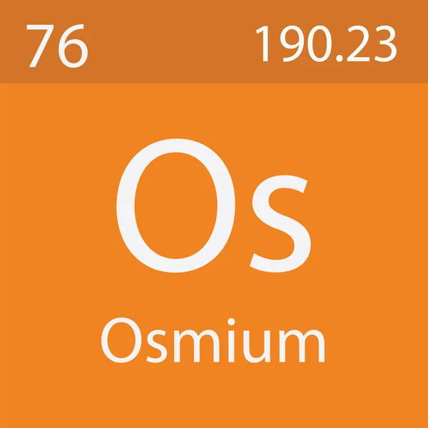 Osmiumelement Aus Periodensystem — Stockfoto