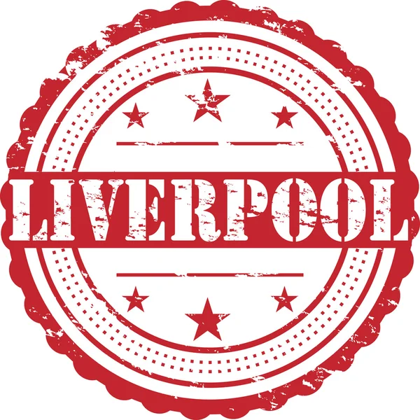 Liverpool City Destino Grunge Símbolo Sello — Foto de Stock