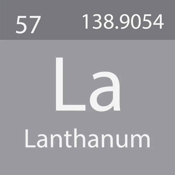 Lanthan Element Aus Periodensystem — Stockfoto