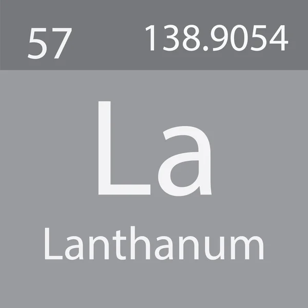 Element Lantan Din Tabelul Periodic — Fotografie, imagine de stoc