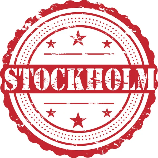 Stockholm Stad Grunge Stempel Symbool — Stockfoto