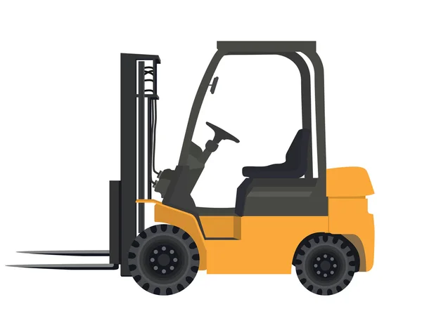 Forklift Makine Üzerinde Beyaz Izole — Stok fotoğraf