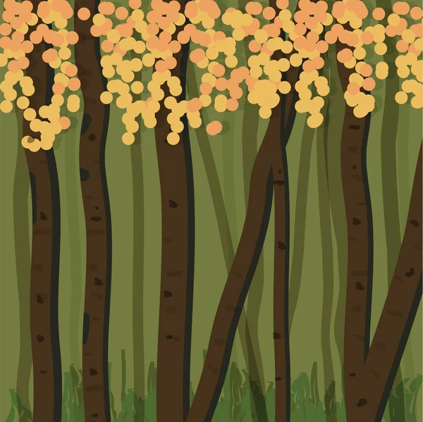 Illustration Green Forest — Stock Photo, Image