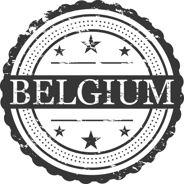 Símbolo Selo Grunge País Bélgica — Fotografia de Stock
