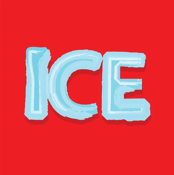 Текстовый Лед Льдом — стоковое фото