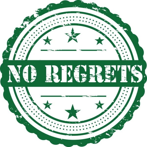 Regrets Grunge Badge — Stock Photo, Image