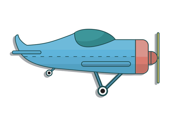 airplane illustration on white background