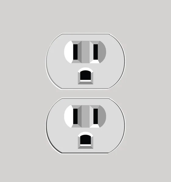 White Outlet Grey — Stock Photo, Image