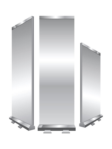 Blank Roll Ups. Vector Set