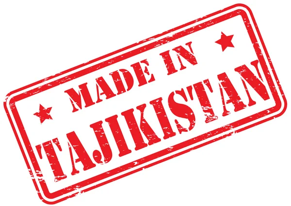 Gemaakt in Tadzjikistan Rubber stempel — Stockfoto