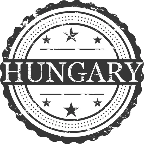 Ungheria Paese Grunge Francobollo Simbolo — Foto Stock