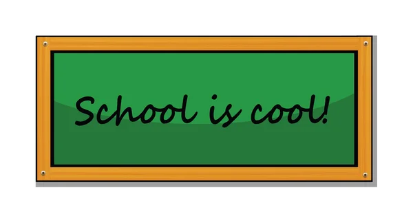 Grön Chalkboard Skola Cool — Stockfoto