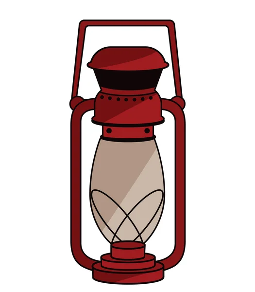 赤いランタン 灯油ランプ — ストック写真