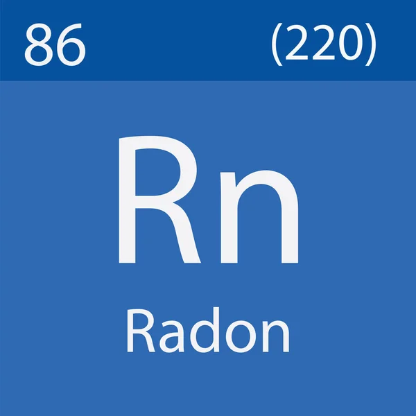 Radonelement Aus Periodensystem — Stockfoto