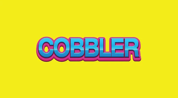 Cobbler Colorful Word Bright Yellow Background — Stock Photo, Image