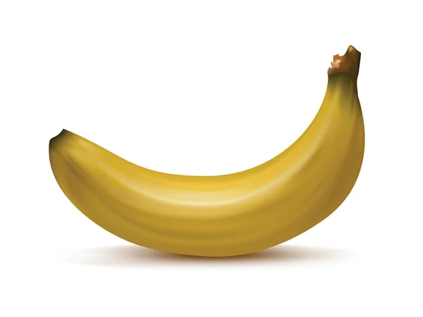 Banana Clip Art Isolato Bianco — Foto Stock